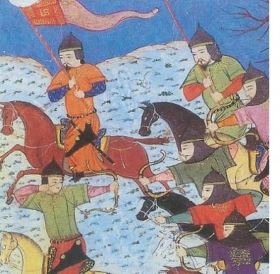 Painting of battle - Mongolian Empire